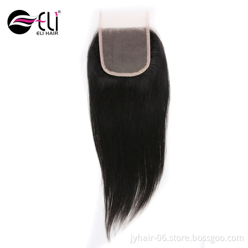 Wholesale Cheap Top Transparent U Part Bohemian Jet Black Kinky Fumi Deep Curly Wave Human Hair Lace Closure